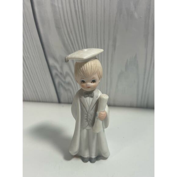 Vintage 1983 Lefton Christopher Collection Boy Graduate  Figurine #03805 - Picture 1 of 4